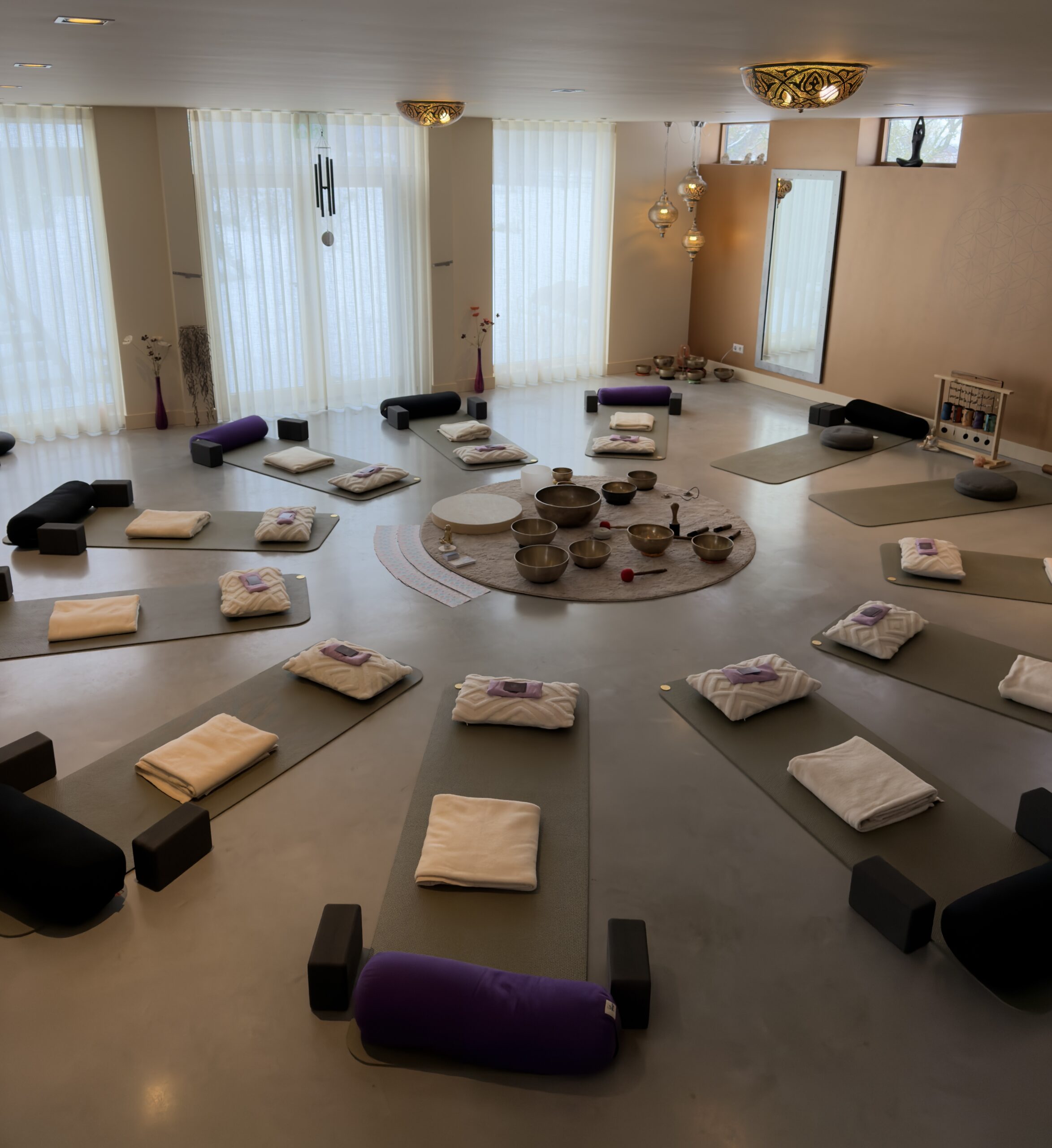 Small group in a calm session